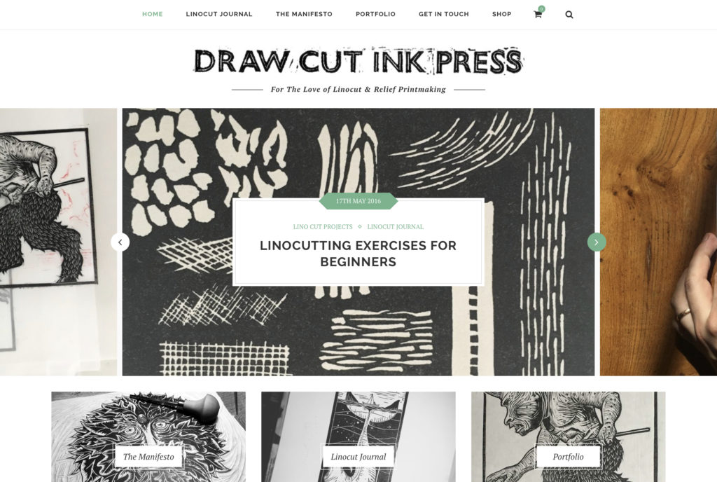 Linocut Journal  Draw Cut Ink Press